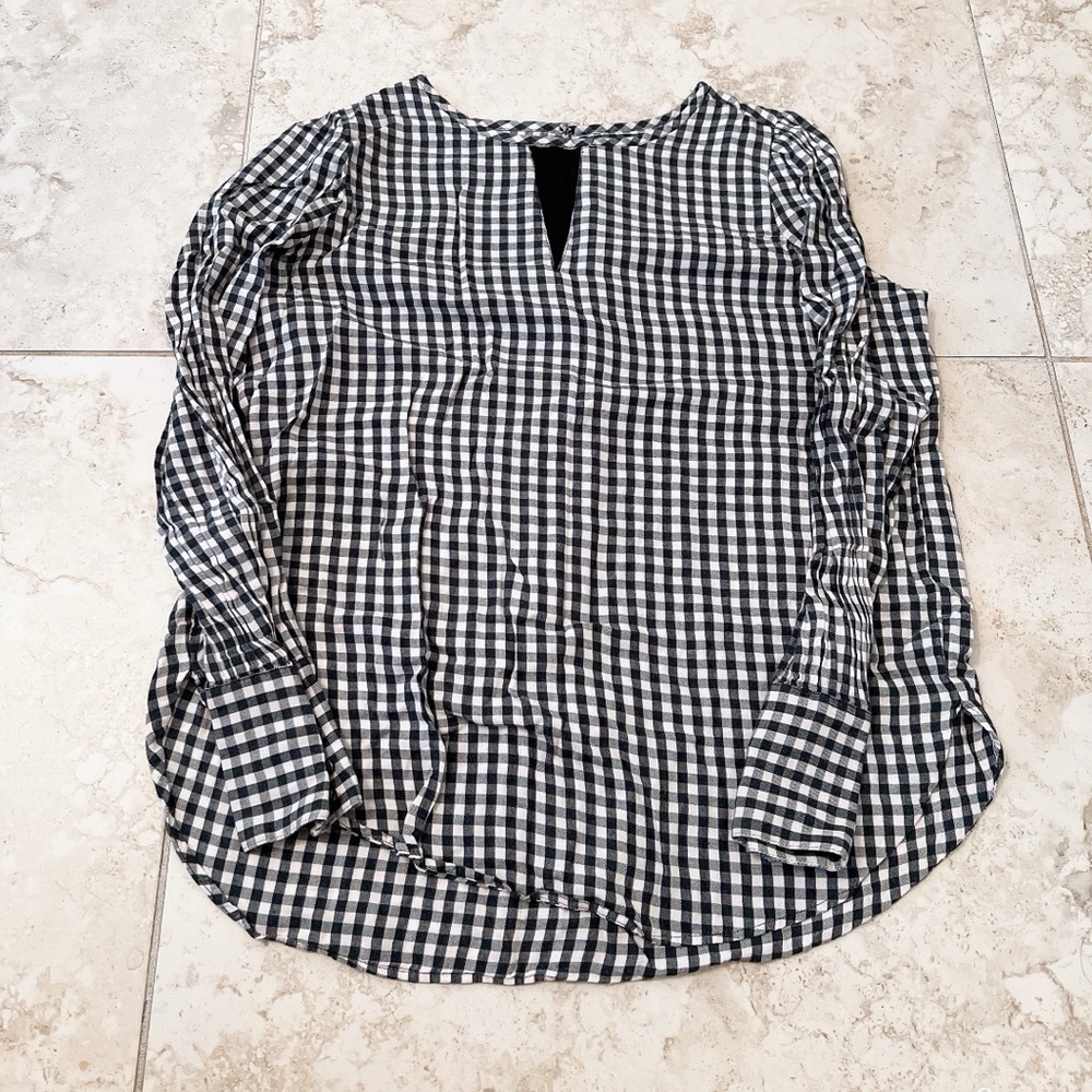 Free- Loft gingham blouse